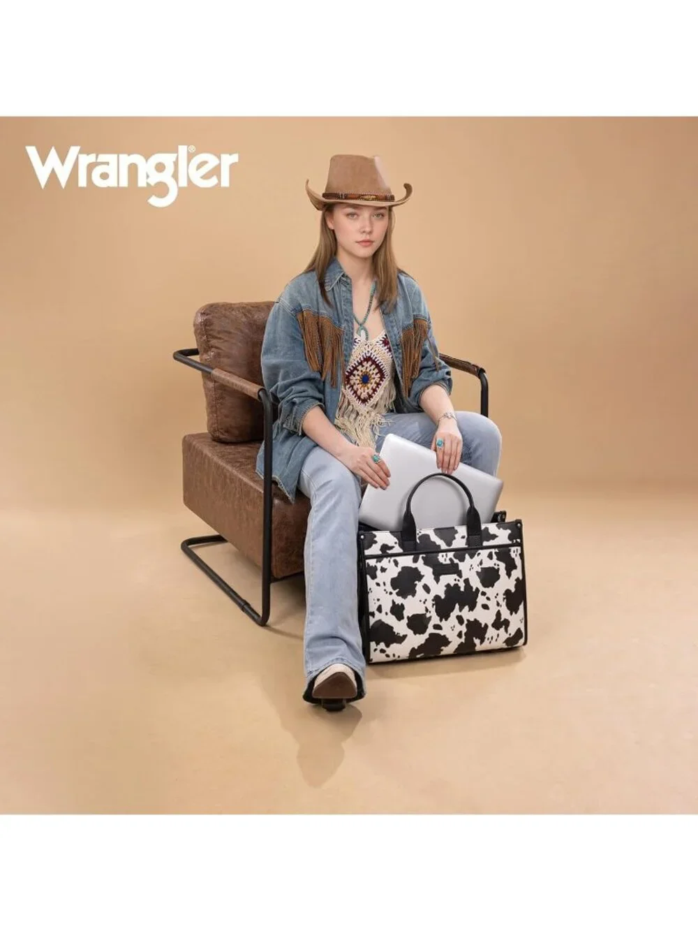 Women's Cow-black Business Briefcase Handbag Adjustable Shoulder Strap Tote Bag